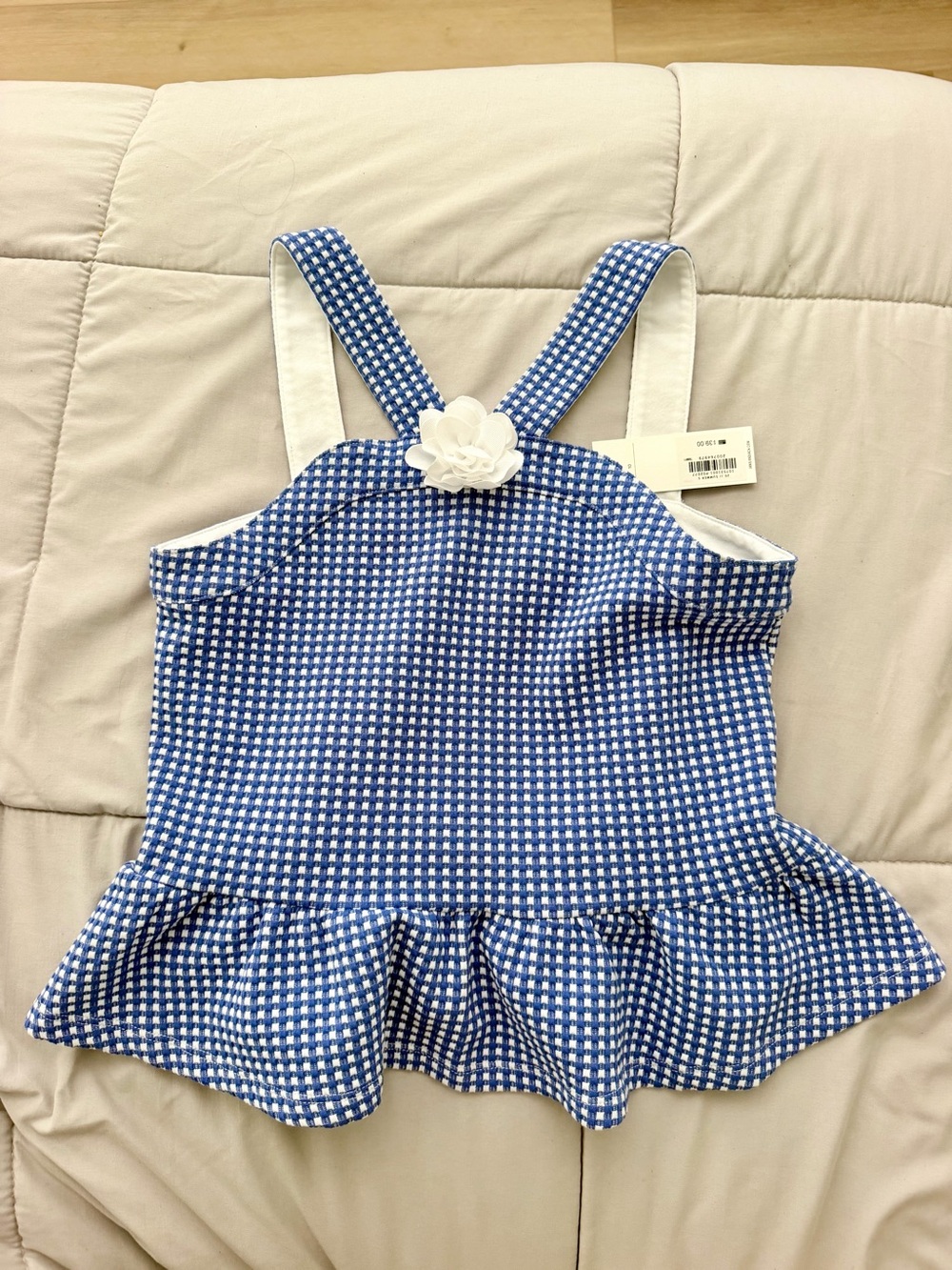 NWT Janie and Jack Girls blue flower top
